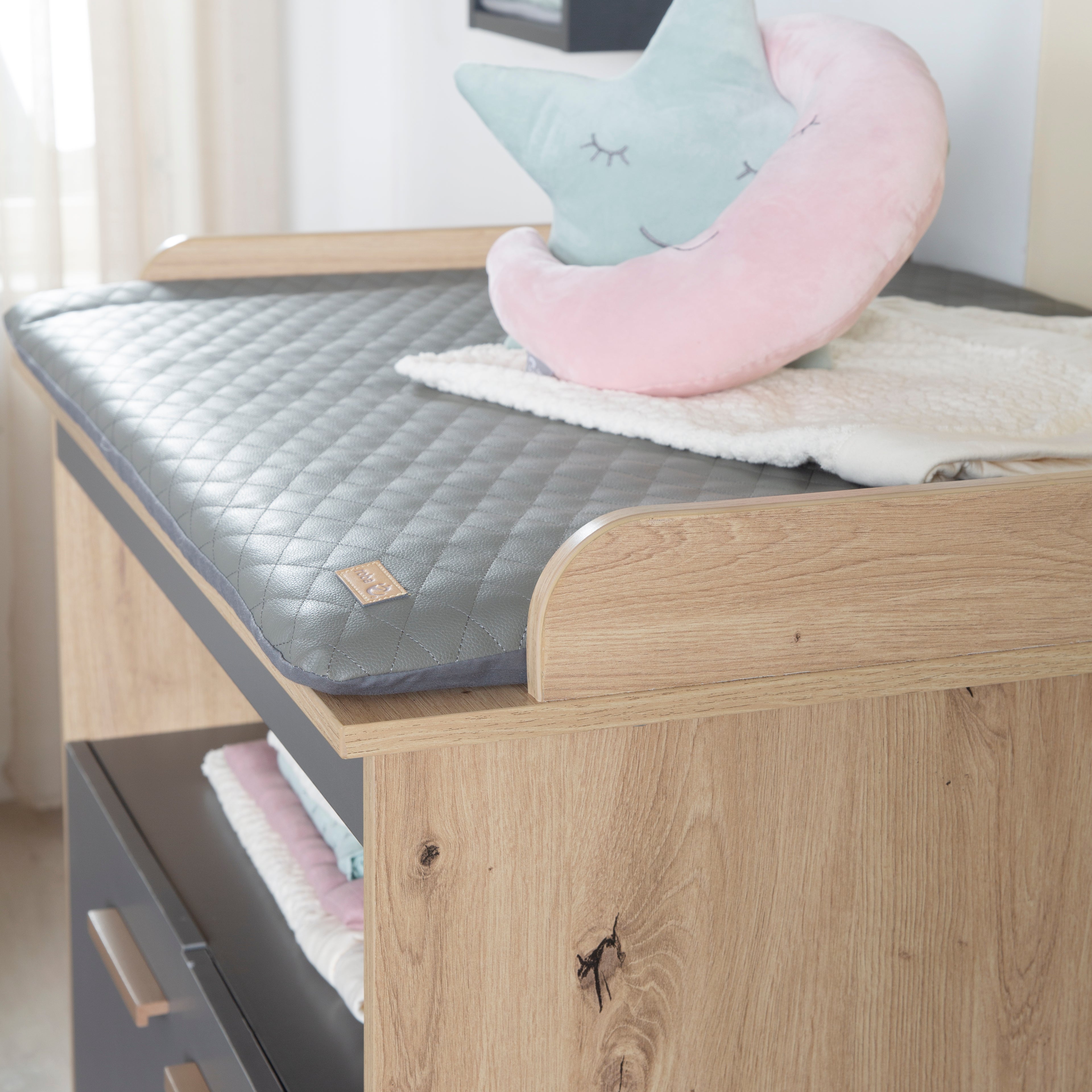 Roba 1711865A Wickelkommode Anna anthrazit – Wickelkommode schmal - Produktbild 7