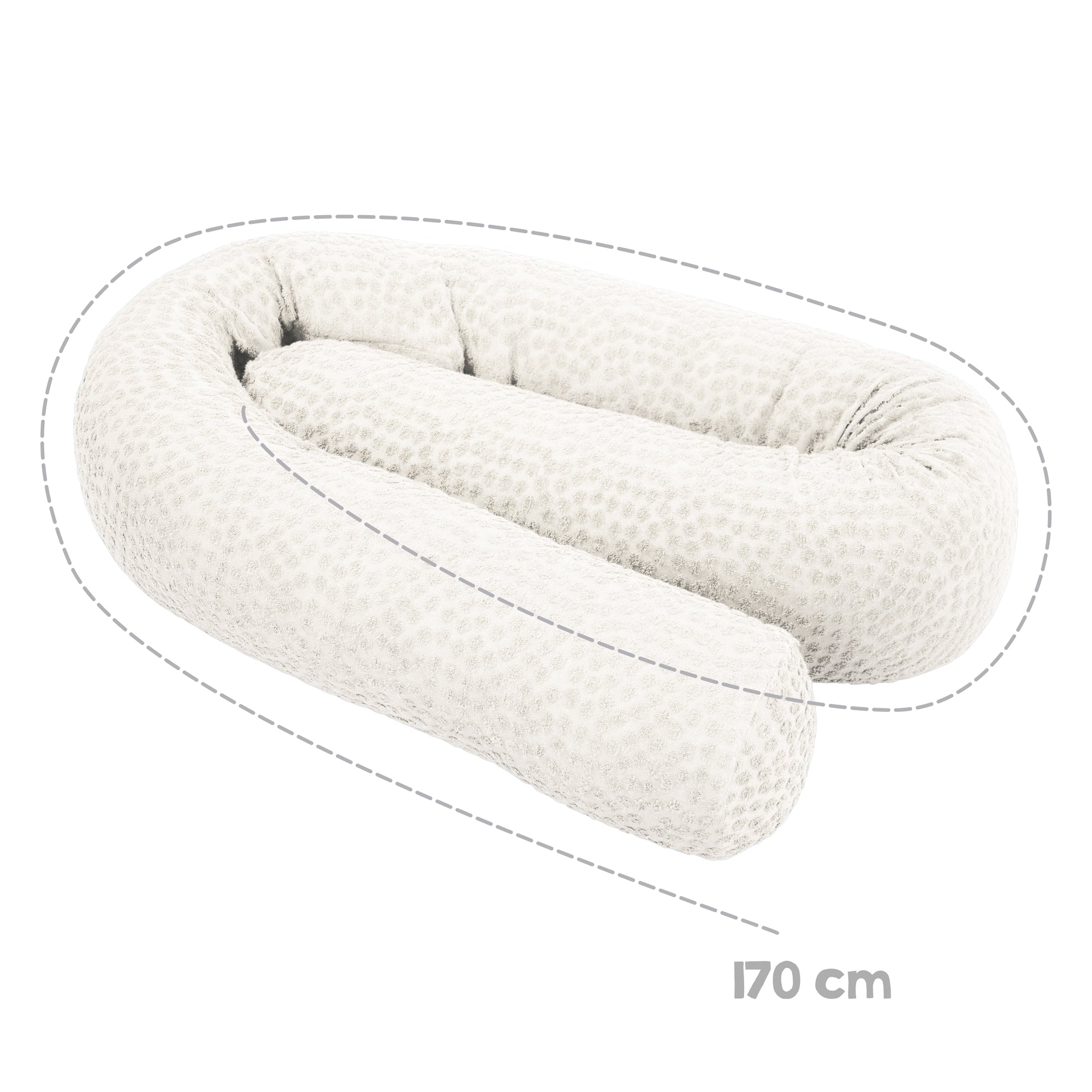 Roba 284100G281 Bettschlange 'Seashells' oyster neutral weiß – Babynester - Bild 5 Roba 284100G281 Bettschlange 'Seashells' oyster neutral weiß – Babynester - Produktbild 5