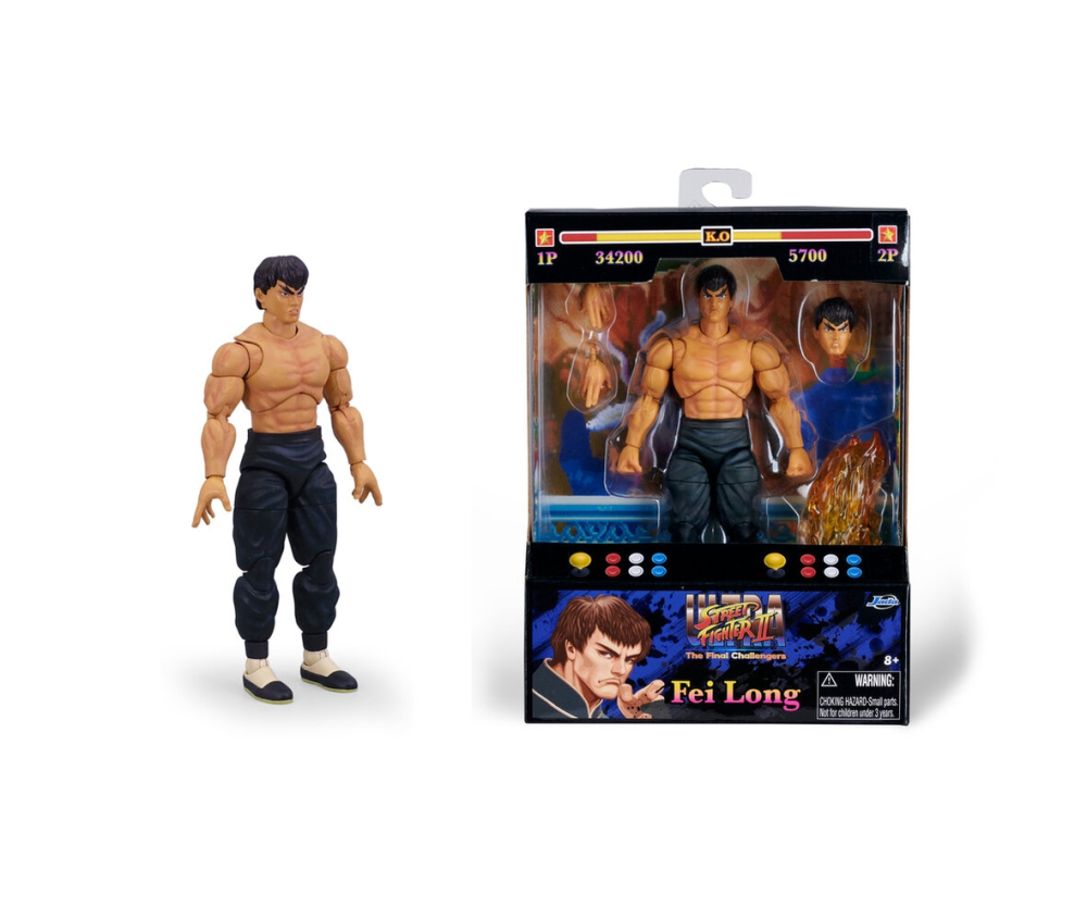 Jada Street Fighter II Fei-Long 6" Figure