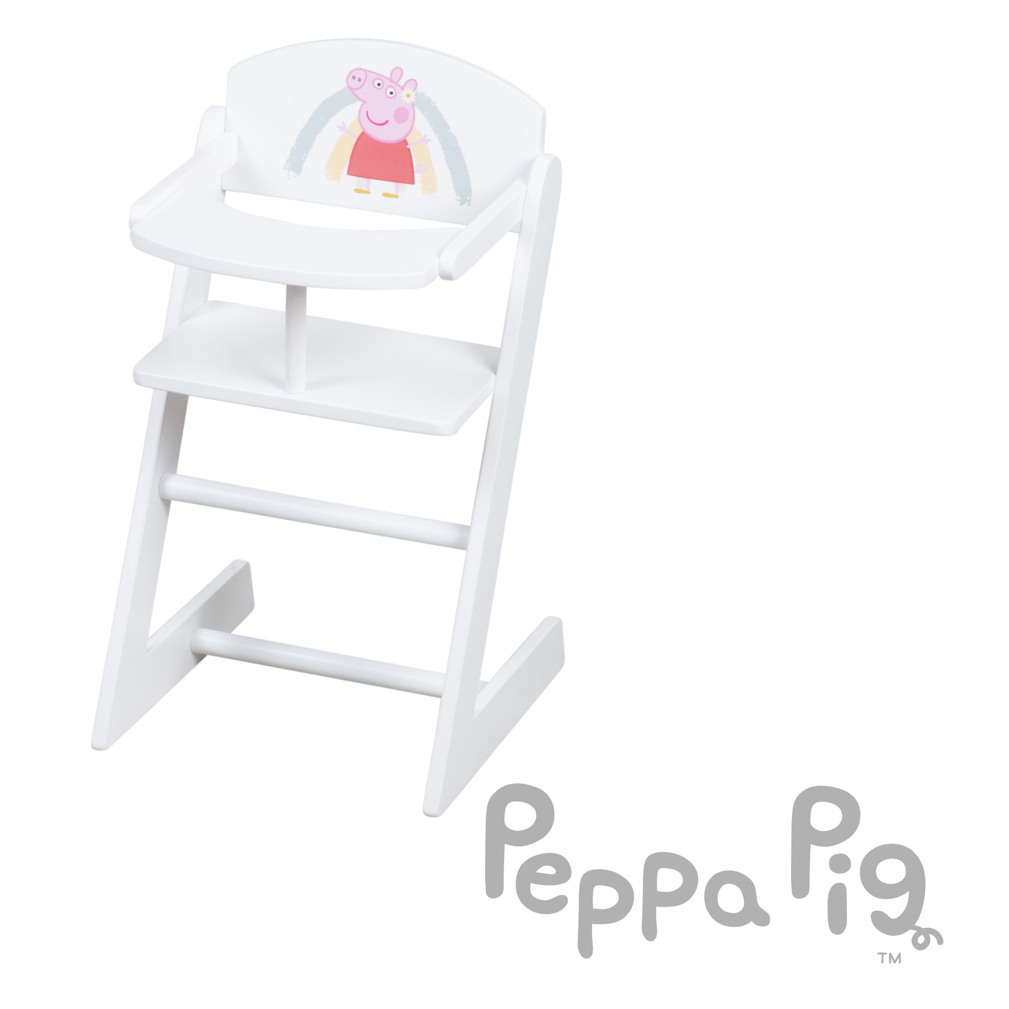Roba 490034PP1 Puppenhochstuhl Peppa Pig weiß – Puppenmöbel & Häuser - Bild 3 Roba 490034PP1 Puppenhochstuhl Peppa Pig weiß – Puppenmöbel & Häuser - Produktbild 3