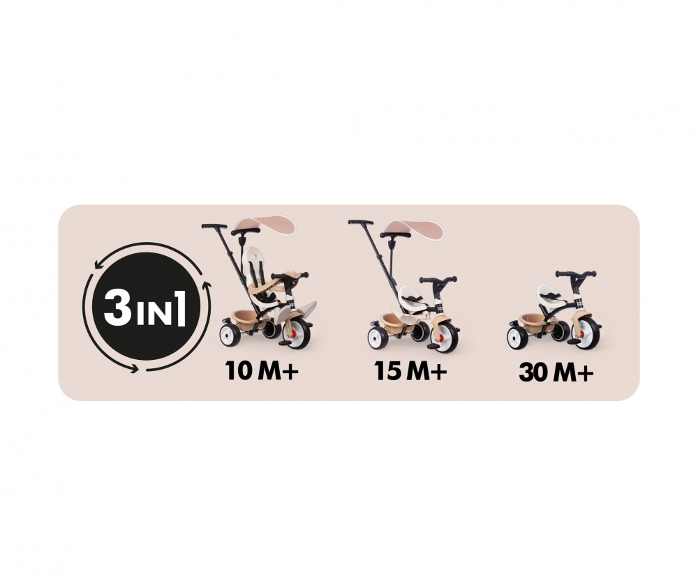 Smoby Smoby Dreirad Baby Balade Beige