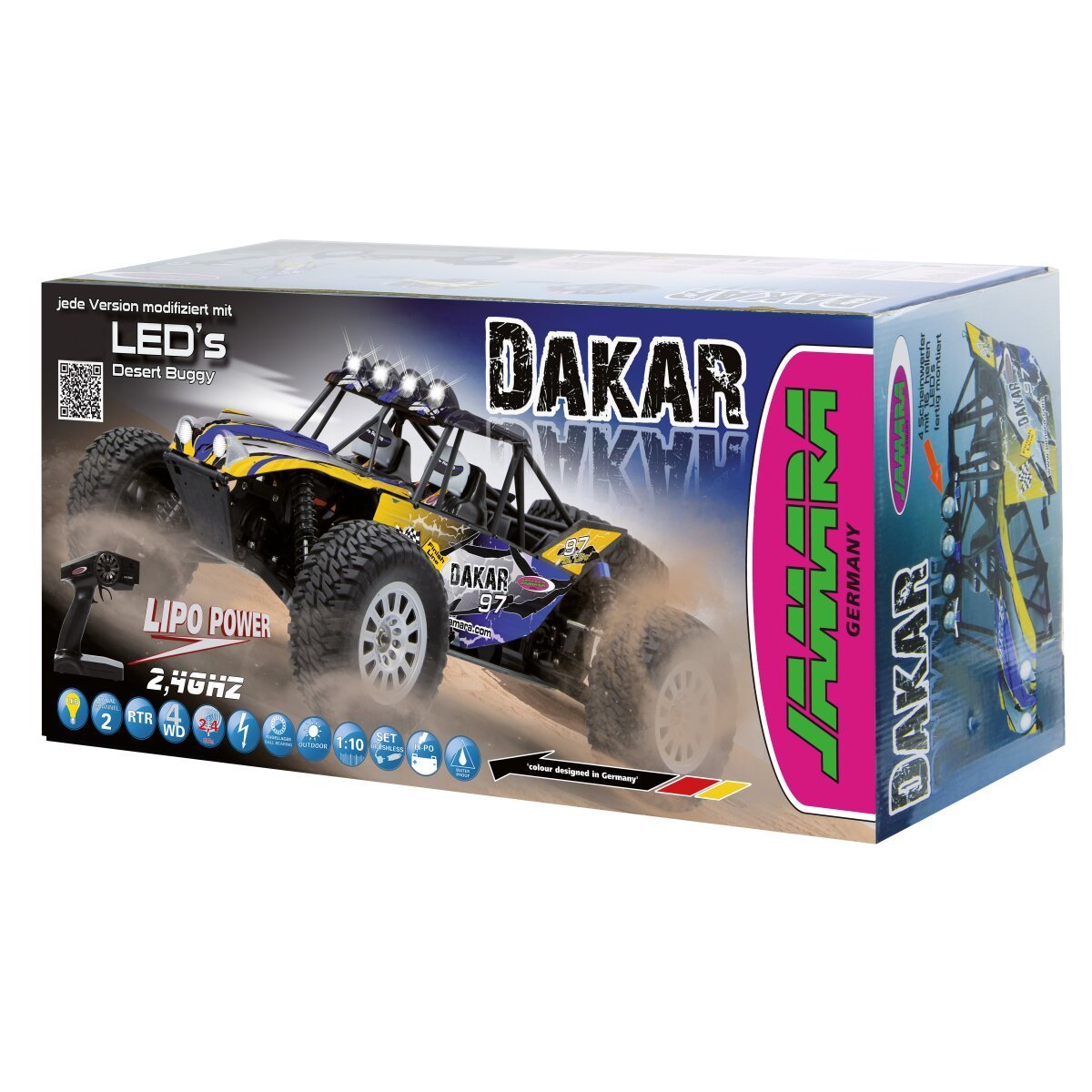 JAMARA Dakar Desertbuggy 4WD 1:10 NiMh 2,4GHz mit LED ab 14 Jahren