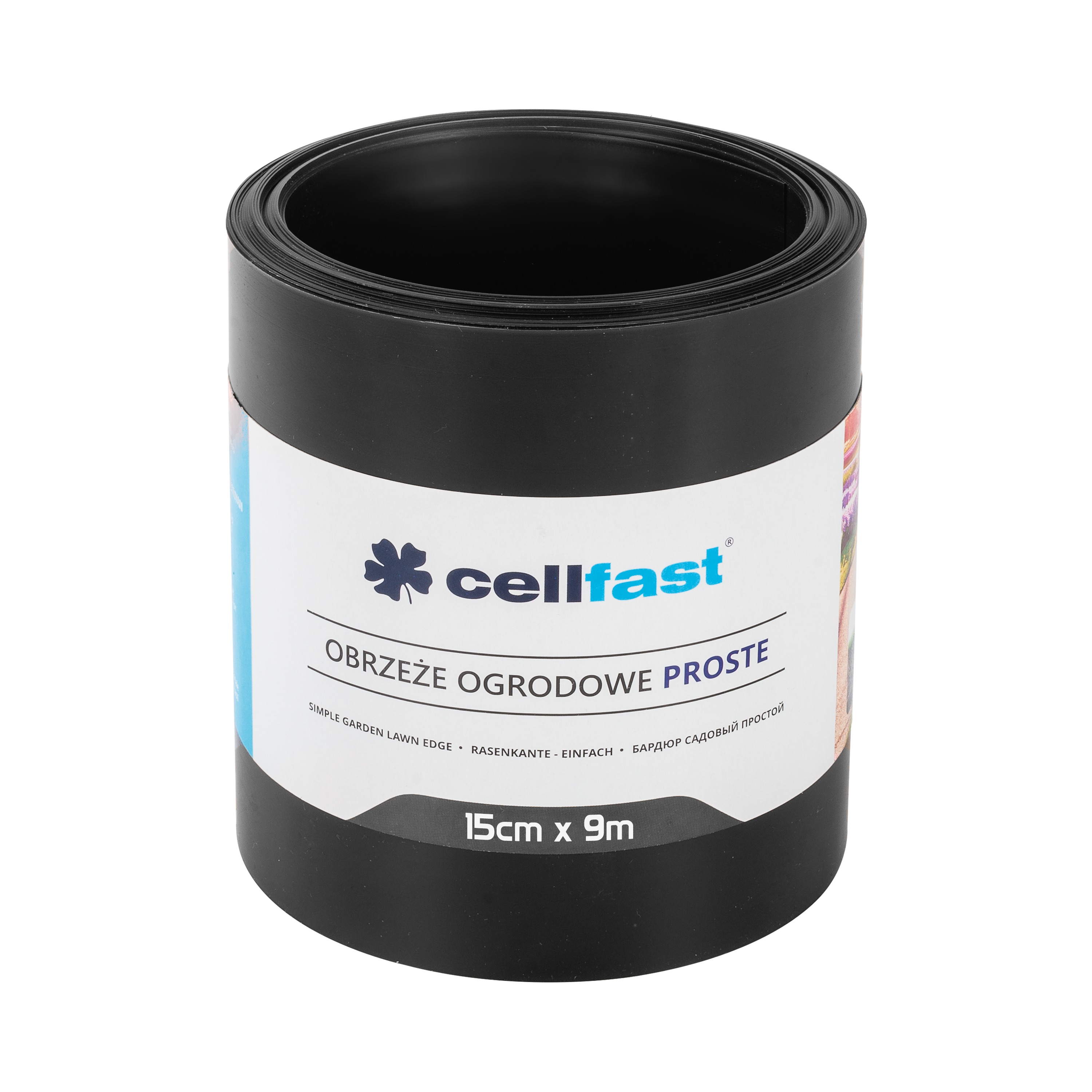 Cellfast Rasenkante - gerade /schwarz/ 15 cm x 9 m