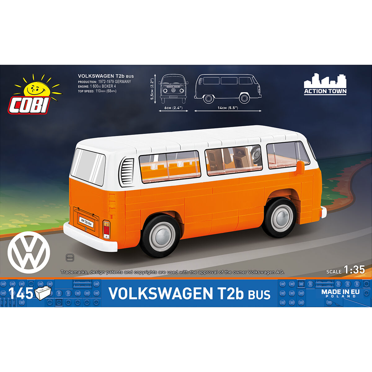 COBI 24621 - VW T2B BUS SCALE 1:35 - Bild 4 COBI 24621 - VW T2B BUS SCALE 1:35 - Bild 4