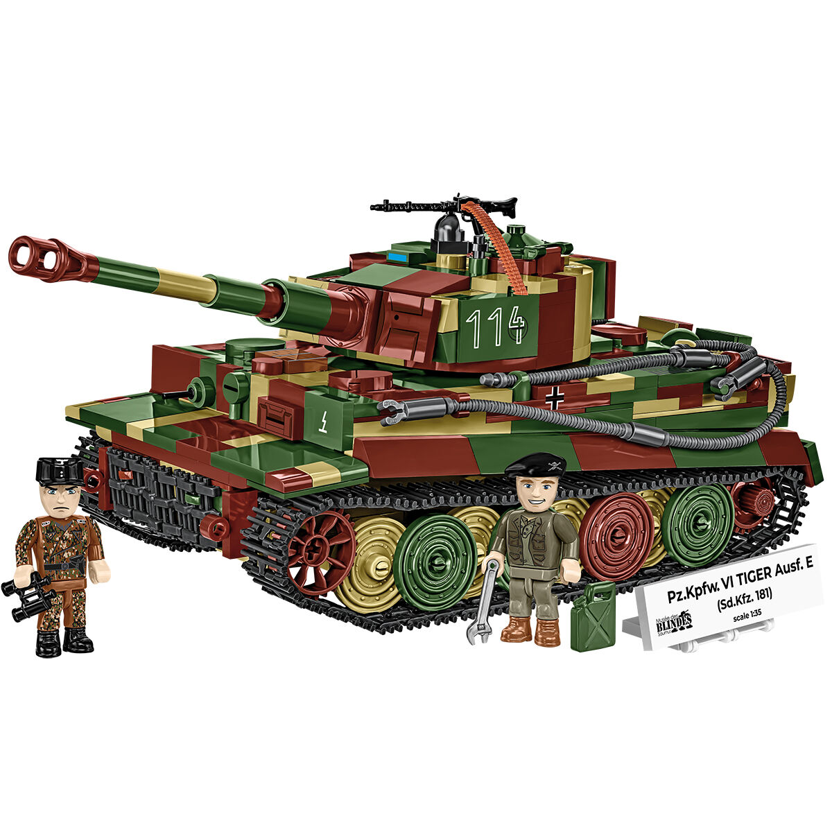 COBI 3124 - PZ.KPFW. VI TIGER AUSF. E, 1:35 - Bild 5