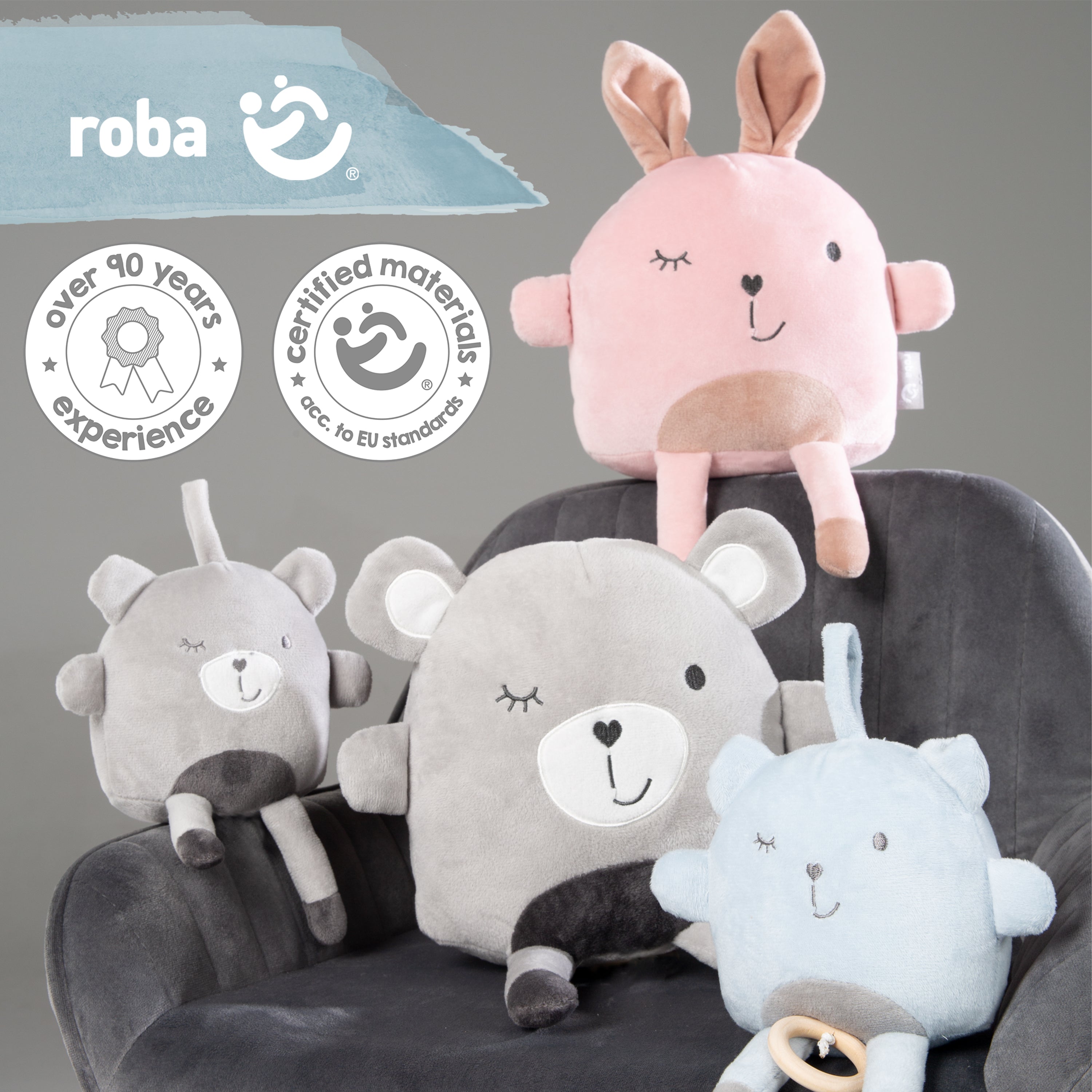 Roba 306150V230 Kuschelfreund roba Style grau – Heim Textilien - Bild 6 Roba 306150V230 Kuschelfreund roba Style grau – Heim Textilien - Produktbild 6