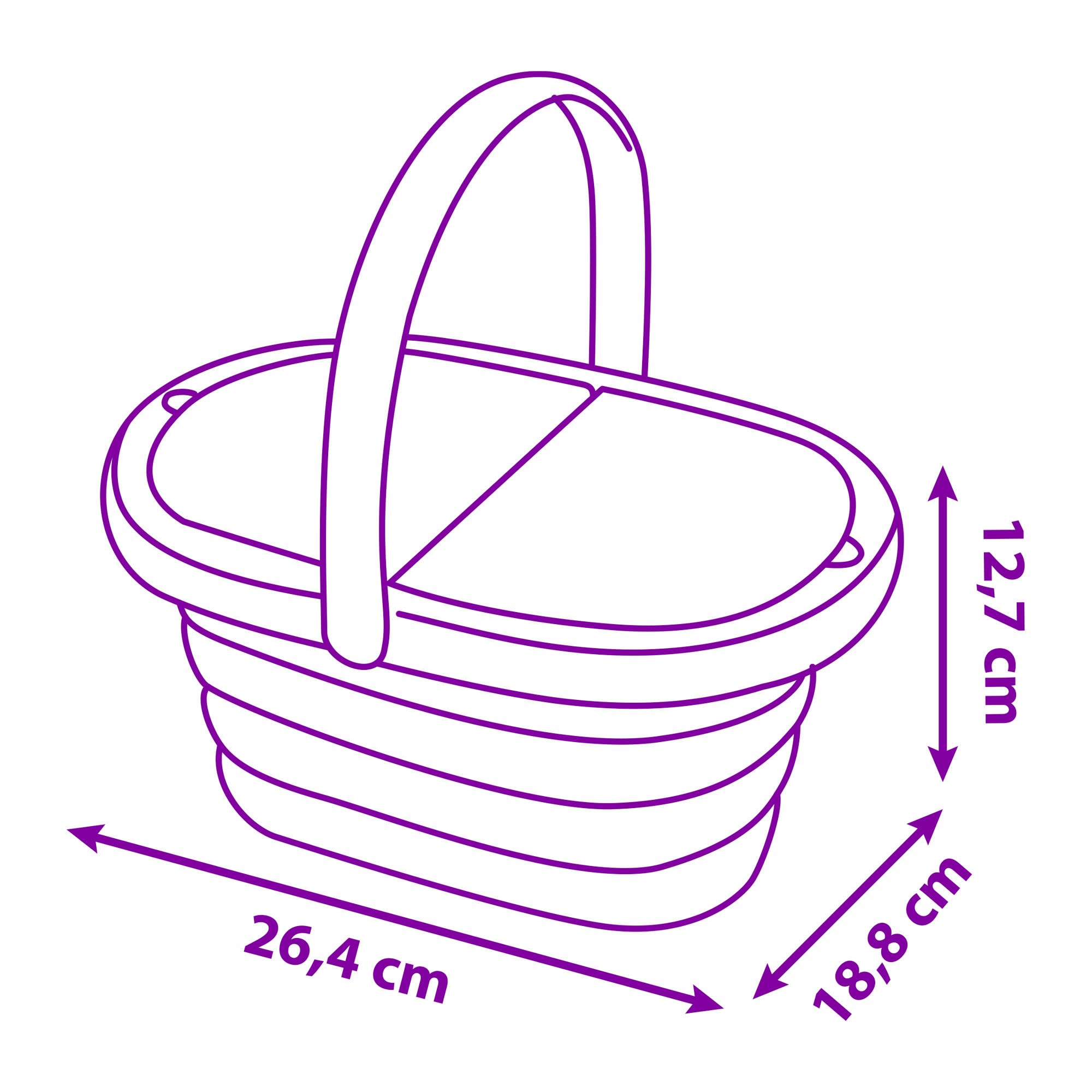 Smoby Stitch Picknickkorb 19-teilig ab 3 Jahren Smoby Stitch Picknickkorb mit 19 Teilen Tassen, Teller, Besteck, Milchkännchen, Zuckerbehälter, Sticker, 26,5 × 19 × 13 cm, ab 3 Jahren, Korb, Einkaufskorb, Munition, Granate, Waffe