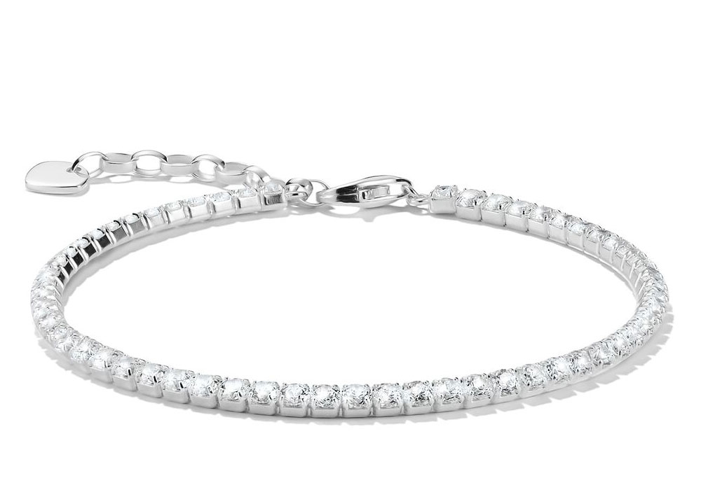 Thomas Sabo Armband Sparkling White Silber Weiße Steine Länge 19 Cm A2209-051-11-L19V Thomas Sabo Armband Sparkling White Silber Weiße Steine Länge 19 Cm A2209-051-11-L19V