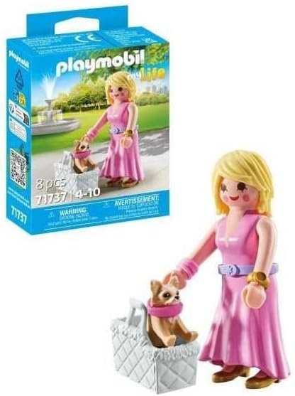 PLAYMOBIL 71737 My Life: It-Girl mit Chihuahua im Taschenformat Figur, Puppe, Spielzeug, Kind, Person