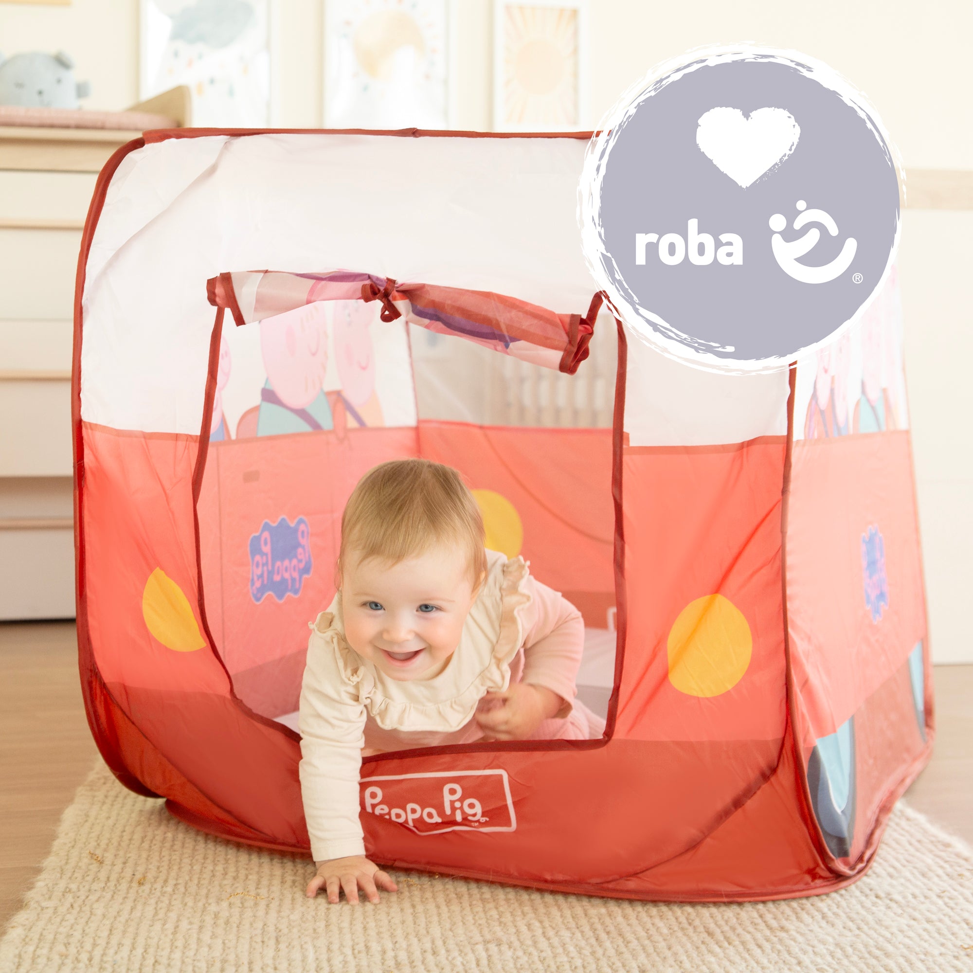 Roba 98353PP1 Pop Up Spielbus Peppa Pig rot – Spielen & Spaß - Bild 2 Roba 98353PP1 Pop Up Spielbus Peppa Pig rot – Spielen & Spaß - Produktbild 2