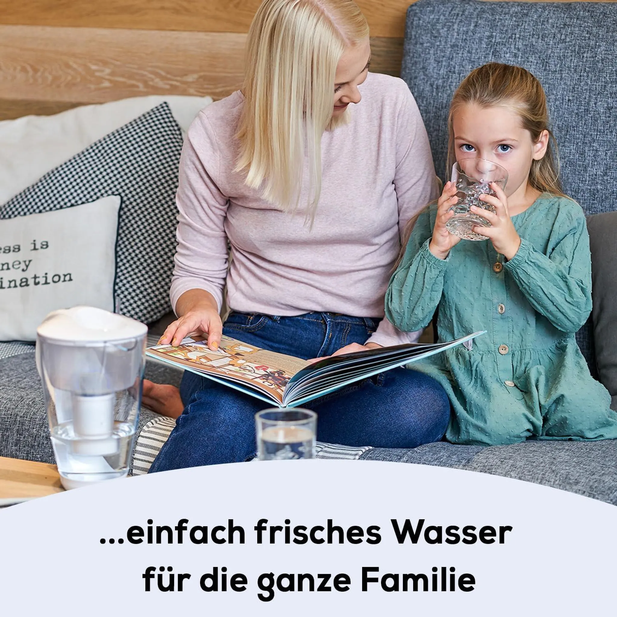 PEARLCO 234265 Glas-Wasserfilter inkl. 3 Kartuschen Rot