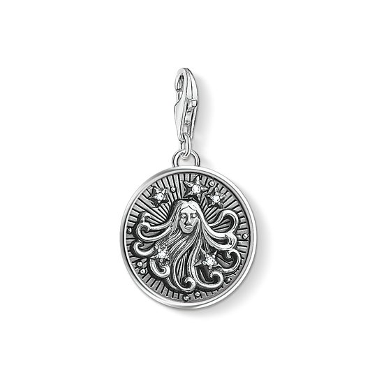 Thomas Sabo Anhänger Charm-Club Sternzeichen Jungfrau 925 Sterling Silber Geschwärzt Zirkonia Silberfarben 1645-643-21 Thomas, Sabo, Anhänger, Charm-Club, Sternzeichen, Jungfrau, 925, Sterling, Silber, Geschwärzt, Zirkonia, Silberfarben, 1645-643-21, Zubehor, Anhänger, Schmuck, Medaillon