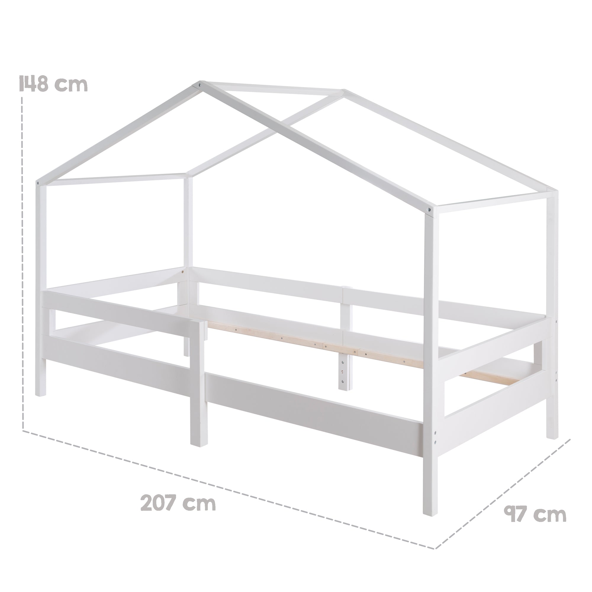 Roba 207014WE Hausbett Set weiß – Hausbetten - Produktbild 4