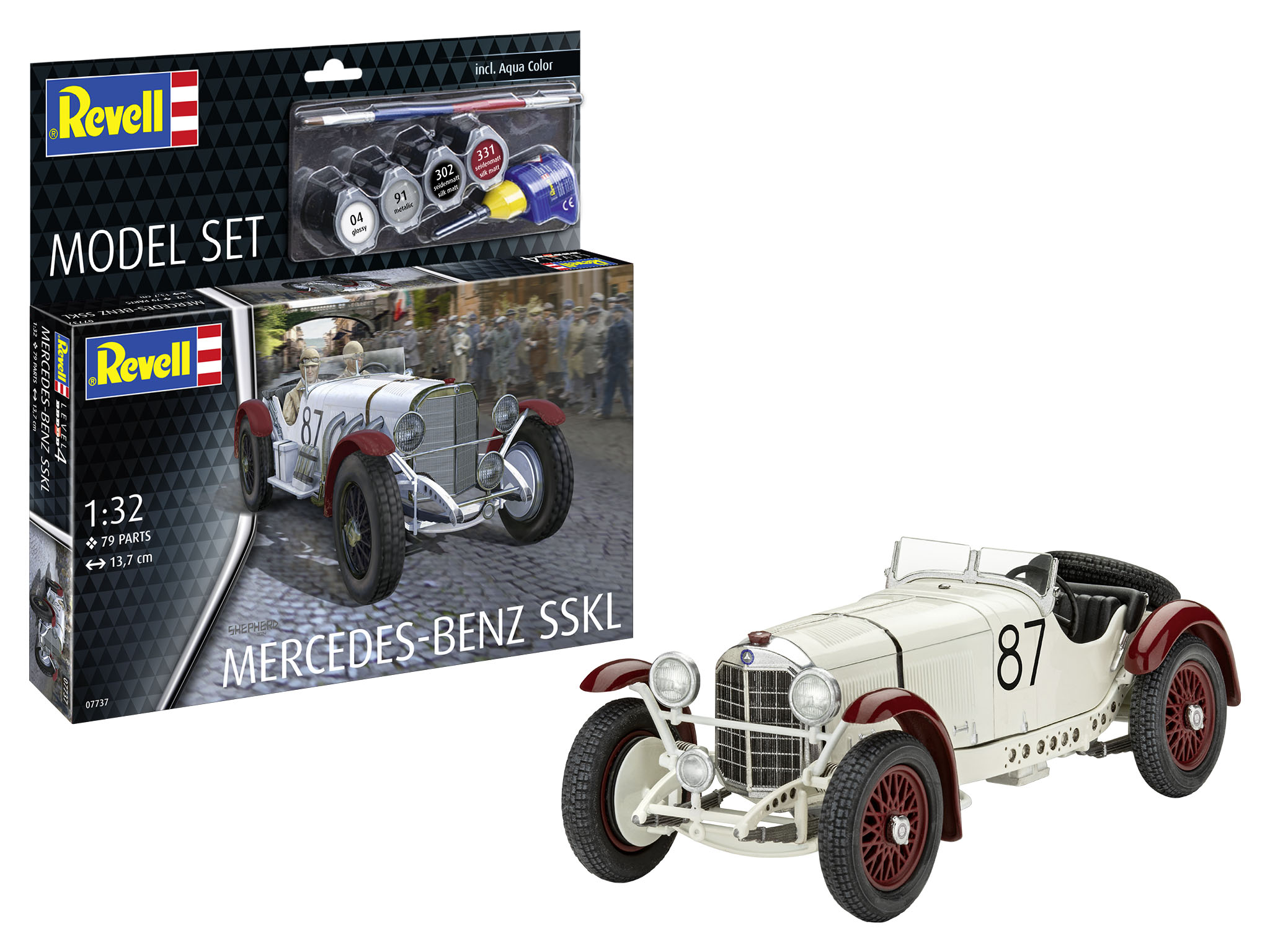 Revell 67737 Model Set Mercedes-Benz SSKL Sprach, Rad, Leichtmetallfelge, Auto, Hot, Rod
