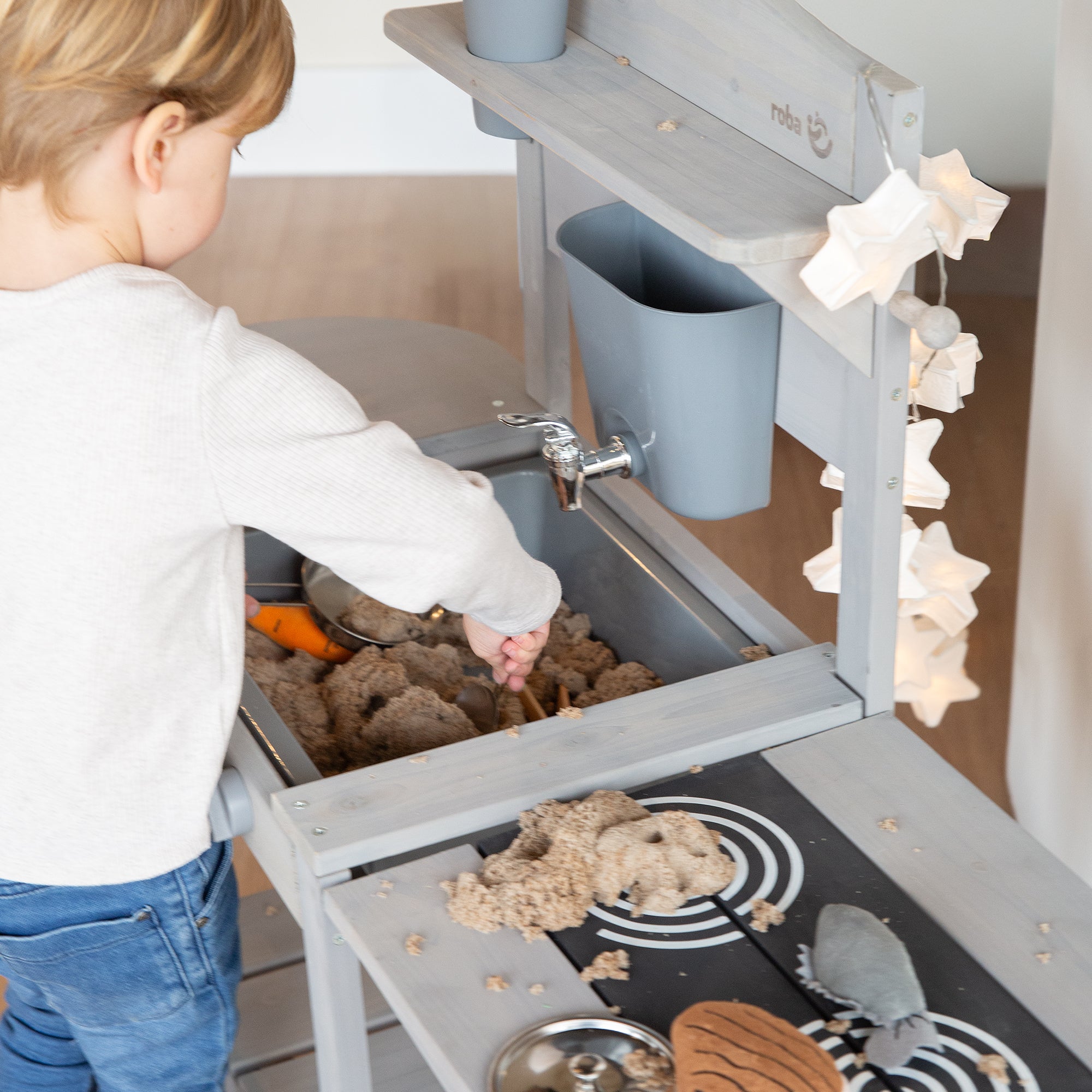 Roba 457005GA Mobile Spiel- Matschküche BBQ grau – Outdoor FSC - Produktbild 3