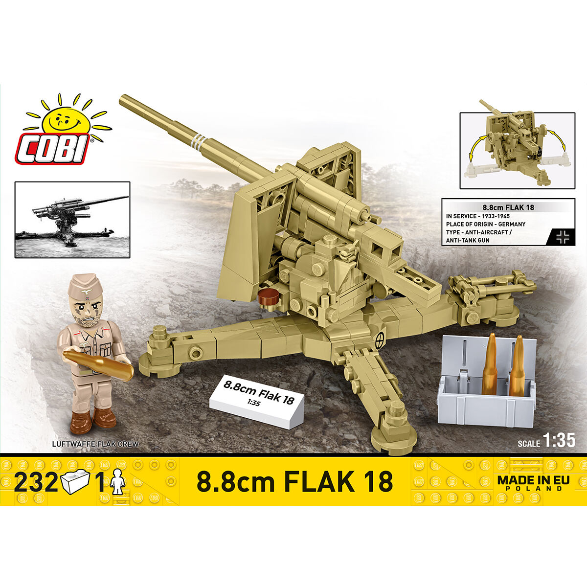 COBI 3141 - 8.8 CM FLAK 18 - Bild 4 COBI 3141 - 8.8 CM FLAK 18 - Bild 4