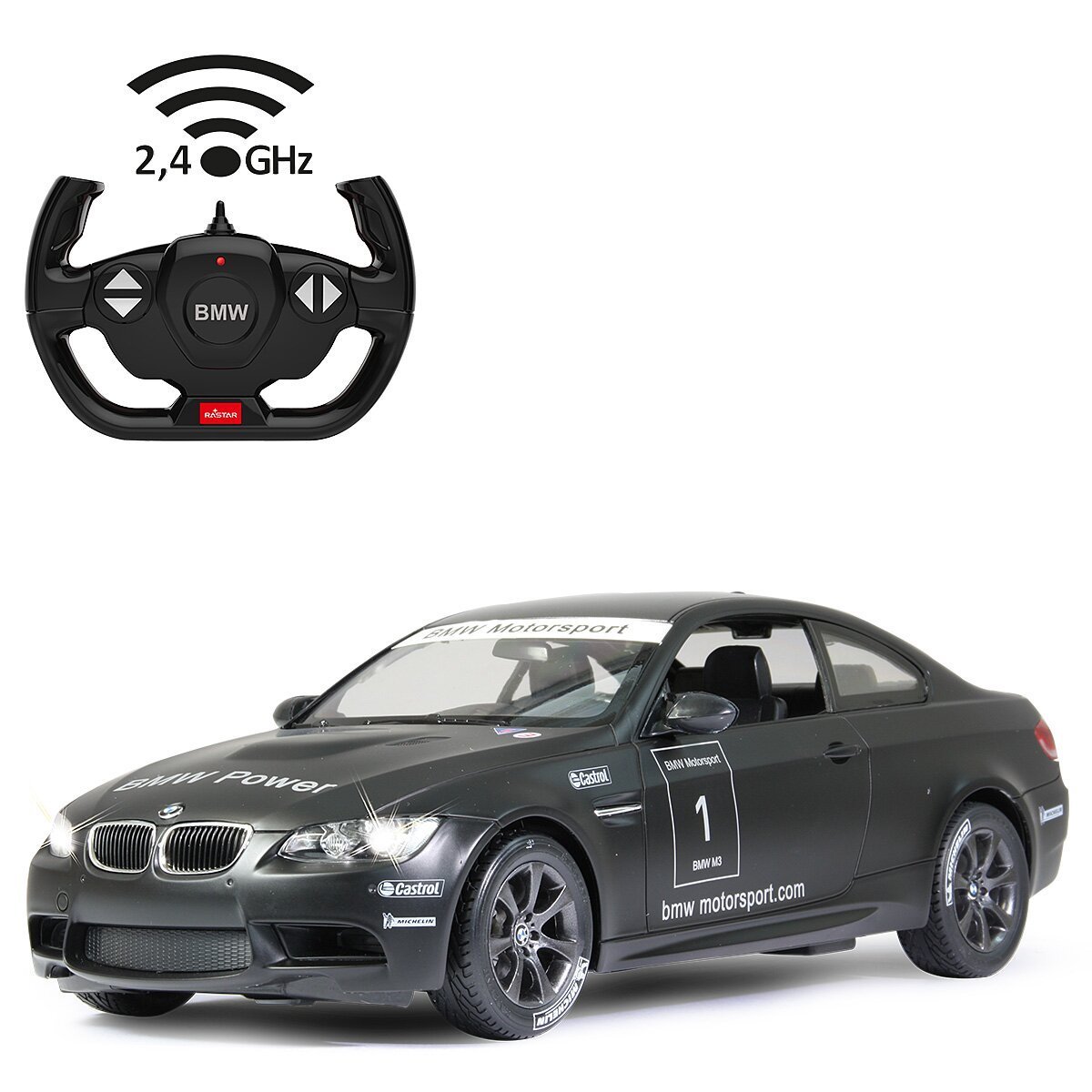 JAMARA BMW M3 Sport 1:14 schwarz 2,4GHz ab 6 Jahren