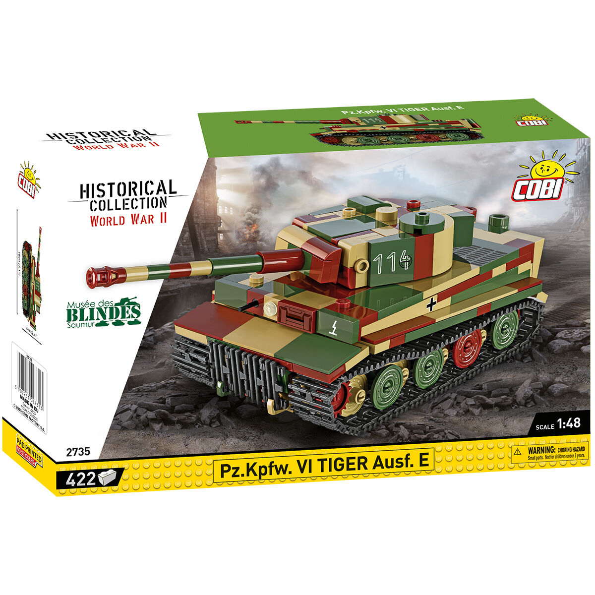 COBI 2735 - PZ.KPFW. VI TIGER AUSF. E, 1:48 COBI 2735 - PZ.KPFW. VI TIGER AUSF. E, 1:48