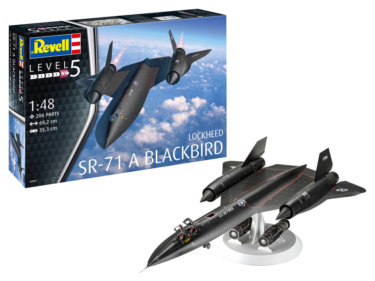 Revell_4967_Lockheed_SR-71_A_Blackbird_Revell_Modellbausatz, Flugzeug, Kampfflugzeug, Bomber, Jet