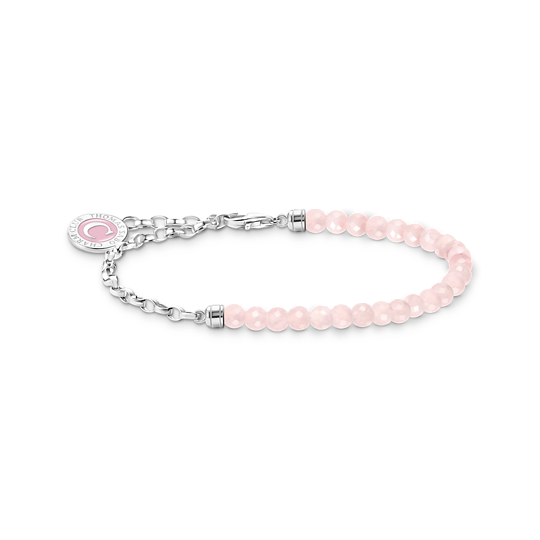 Thomas, Sabo, Armband, Charm, Club, Rosenquarz, Beads, Si, Länge, 17, cm, A2130-067-9, Zubehor, Armreif, Schmuck