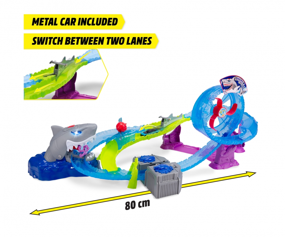 Dickie Toys White Shark Track Set 10005190 Spielzeug