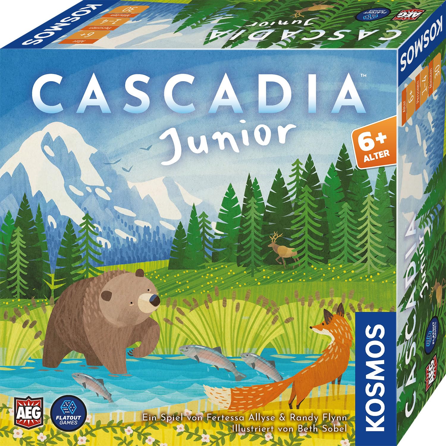 Kosmos Cascadia Junior - Taktisches Legespiel Mit Tieren & Natur 684884 Tier, Bär, Säugetier, Tierwelt