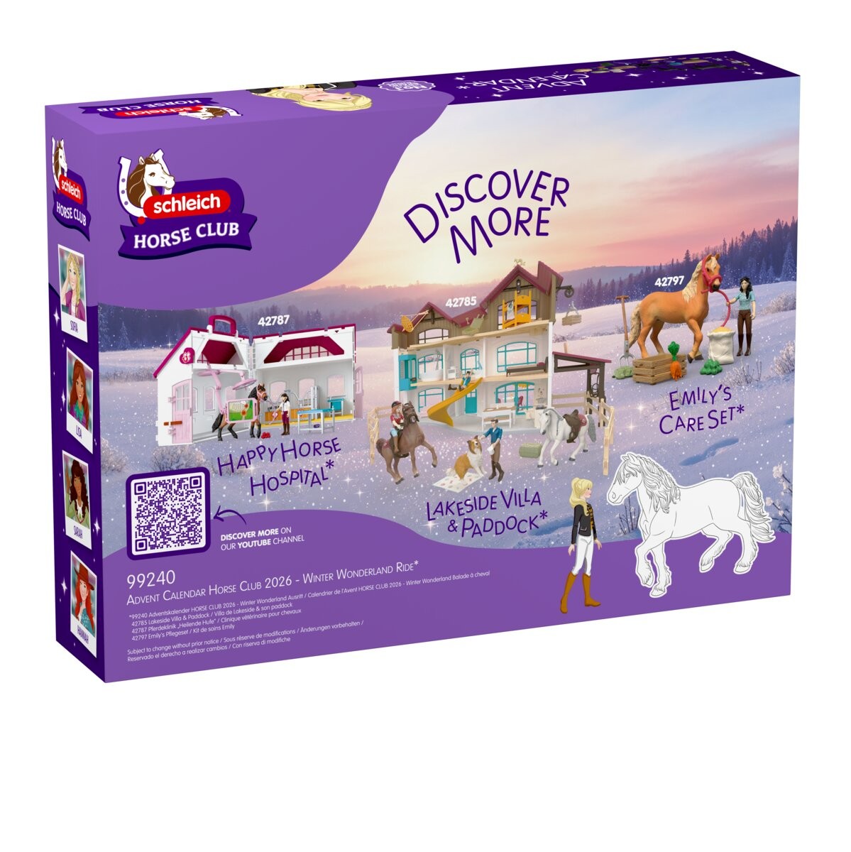 Schleich® 99240 Adventskalender HORSE CLUB 2026 - Winter Wonderland Ausritt