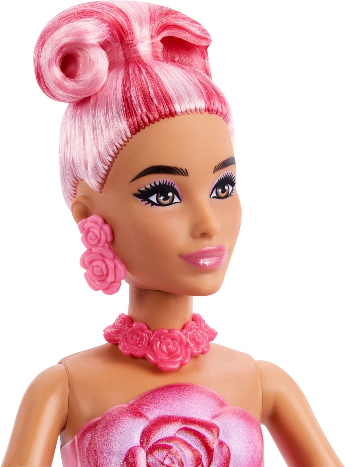 Puppe - Mattel - Barbie Flower Surprise Puppe - rote Rose - Modell MATTEL JMF59 Produktbild fuer Online-Shop