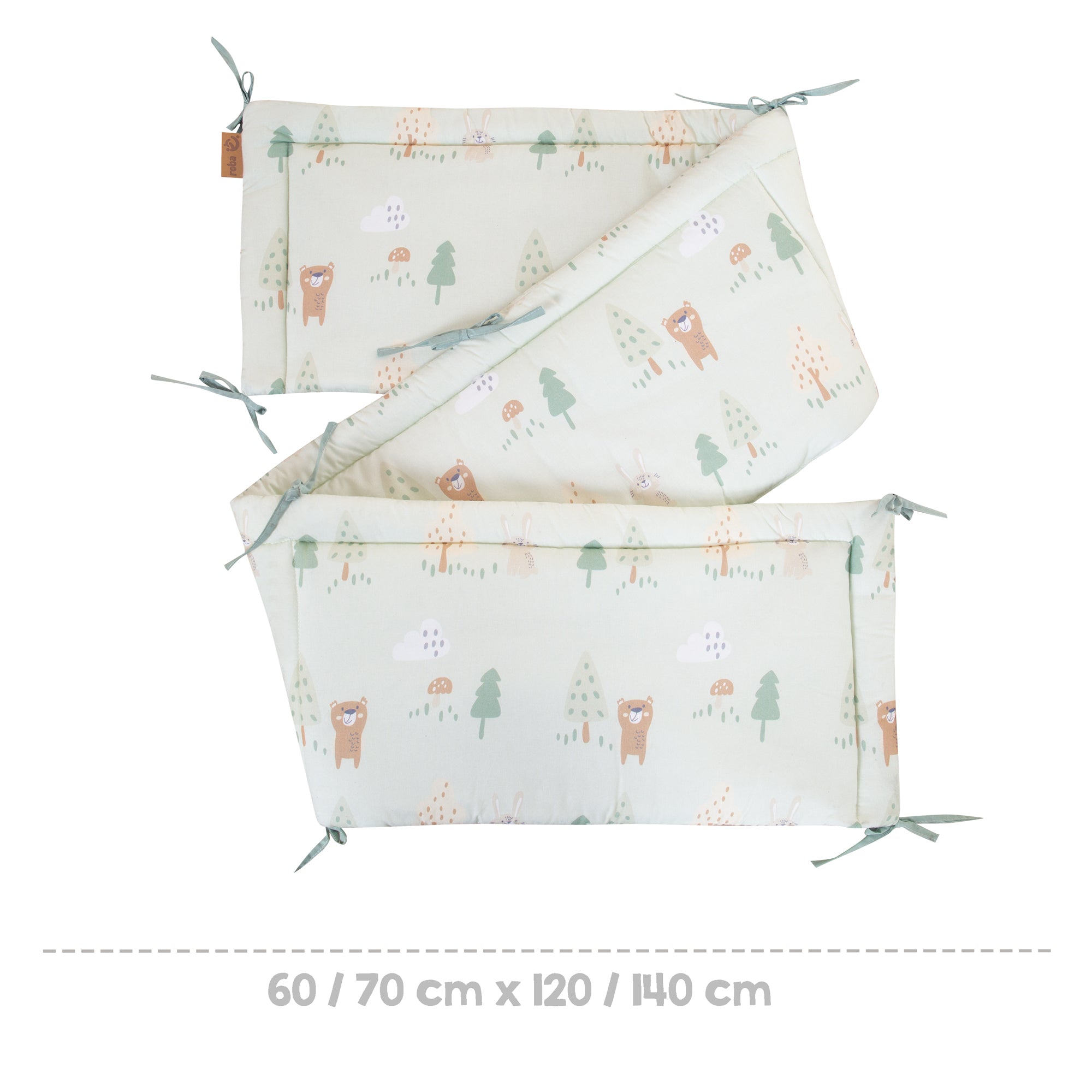 Roba 0292V283 Nestchen einzeln Woodland Buddies grün – Bettenzubehör - Bild 6 Roba 0292V283 Nestchen einzeln Woodland Buddies grün – Bettenzubehör - Produktbild 6
