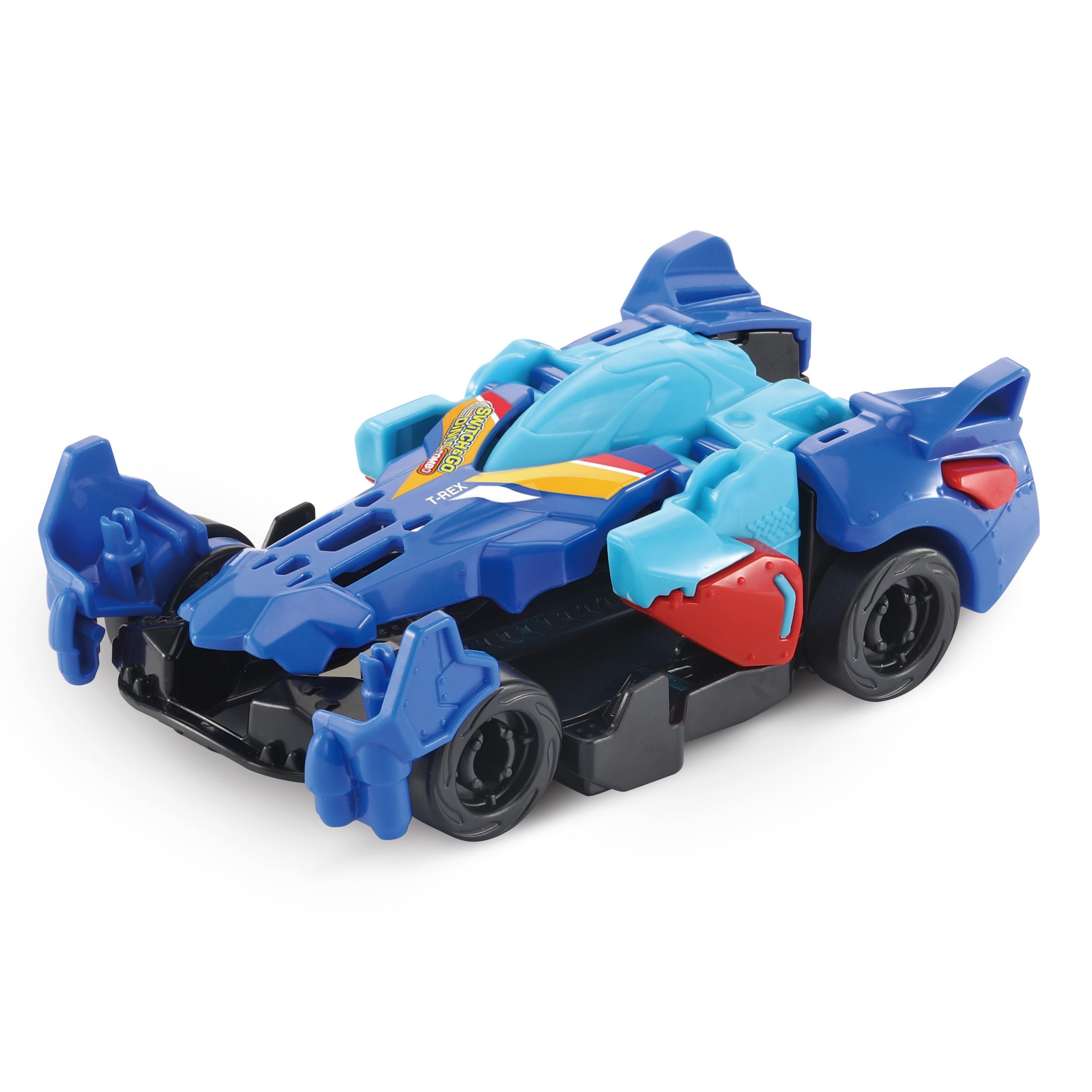 VTech Switch & Go Dinos - Combi T-Rex 80582004 Rasenmäher, Pflanze, Werkzeug, Kart, Fahrzeug