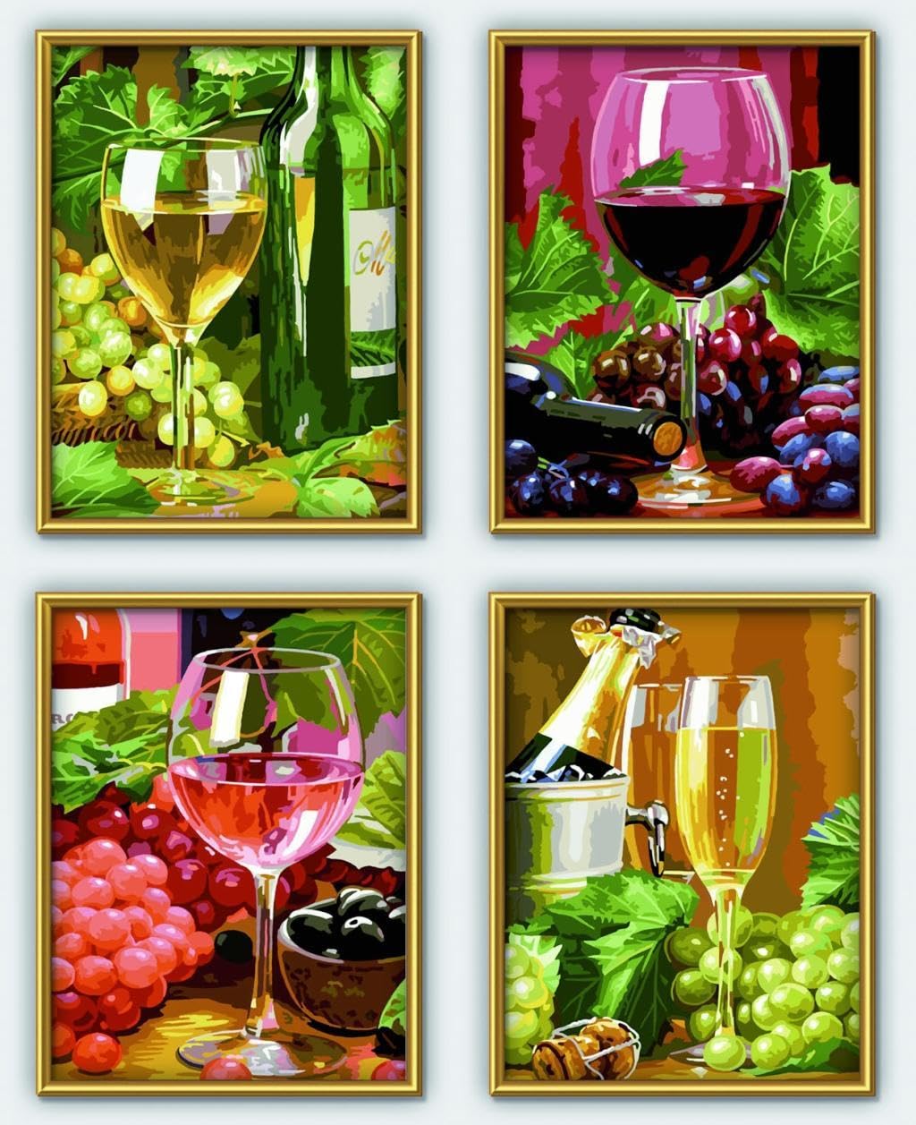Schipper Mnz - In Vino Veritas (Quattro) - Malen Nach Zahlen Set Für Genießer 609340610 Glas, Malerei, Collage, Obst, Alkohol