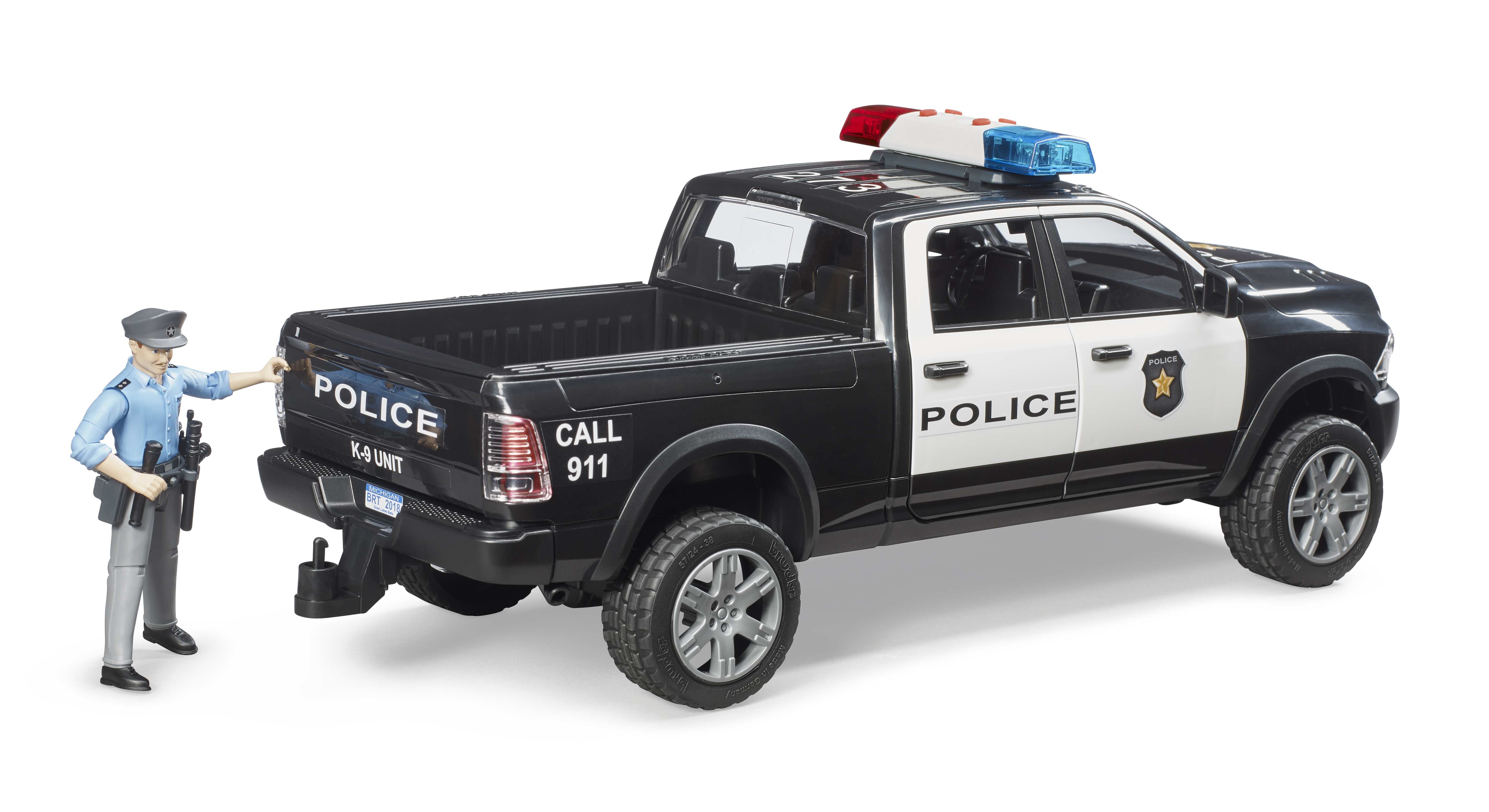 BRUDER 02505 - RAM 2500 Polizei Pickup mit Polizist - Bild 4 BRUDER 02505 - RAM 2500 Polizei Pickup mit Polizist - Bild 4