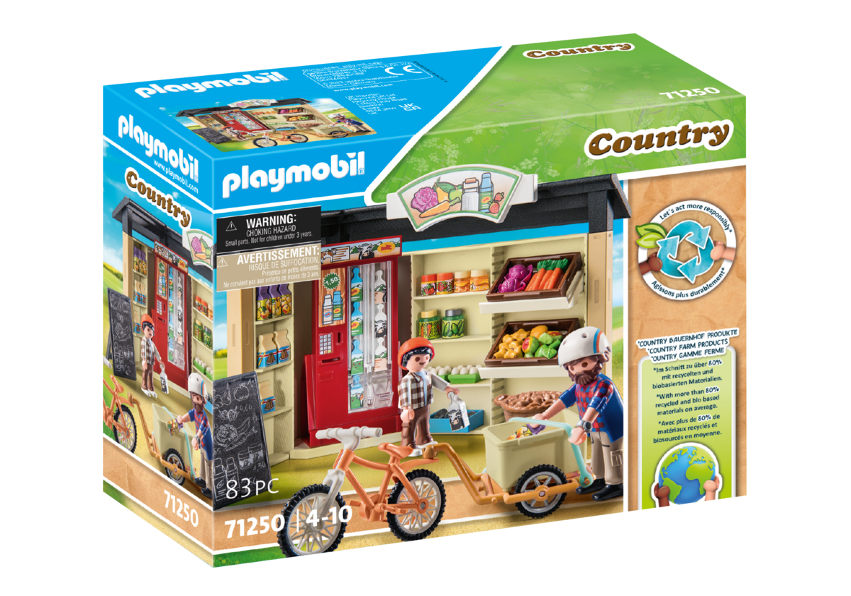 PLAYMOBIL 71250 24-Stunden-Hofladen PLAYMOBIL, 71250, 24-Stunden-Hofladen, Kiosk, Person, Maschine, Rad