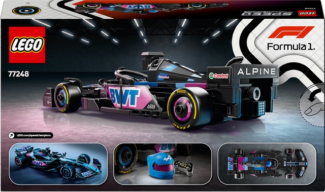 LEGO® Speed Champions BWT Alpine F1 Team A524 Rennauto 77248 Auto, Formel Eins, Rennwagen, Transport, Fahrzeug