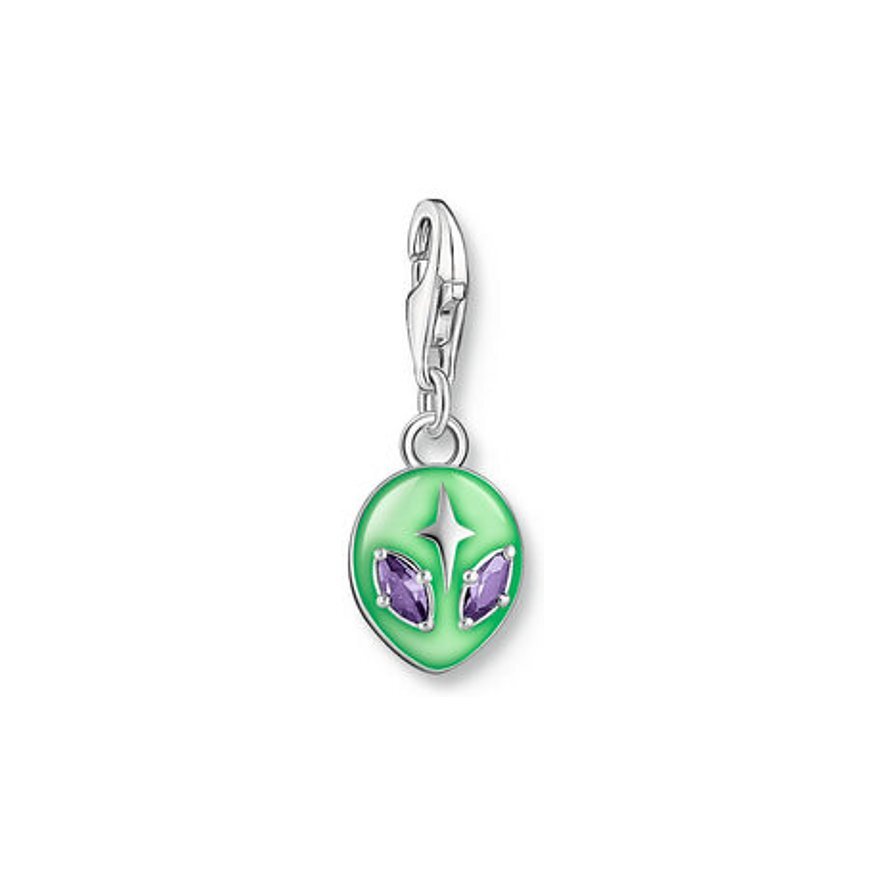 Thomas, Sabo, Anhänger, Charm-Club, Alienkopf, Grün, 2050-041-6, Zubehor, Anhänger, Ohrring, Schmuck, Medaillon