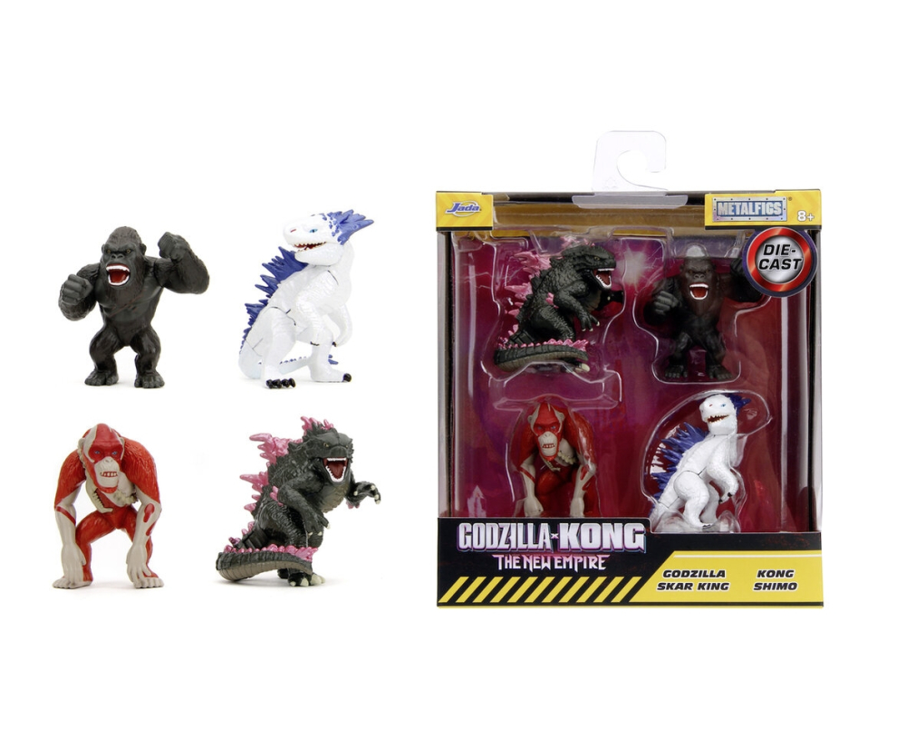 Jada Godzilla 4-Pack Figures 2,5", Welle 1