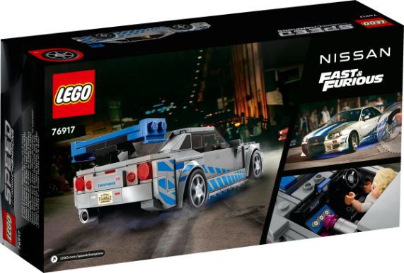 LEGO® Speed Champions 2 Fast & Furious – Nissan Skyline GT-R 76917 Rad, Auto, Sportwagen, Leichtmetallfelge, Speiche