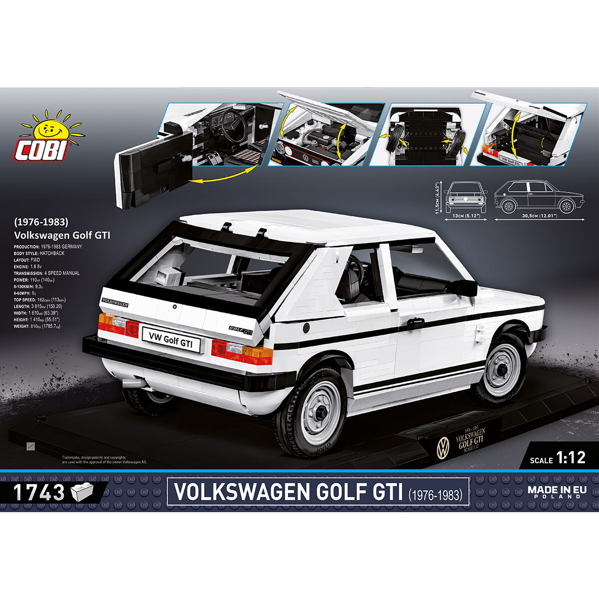 COBI 24358 - Volkswagen GOLF GTI (1976-1983) - Bild 4 COBI 24358 - Volkswagen GOLF GTI (1976-1983) - Bild 4