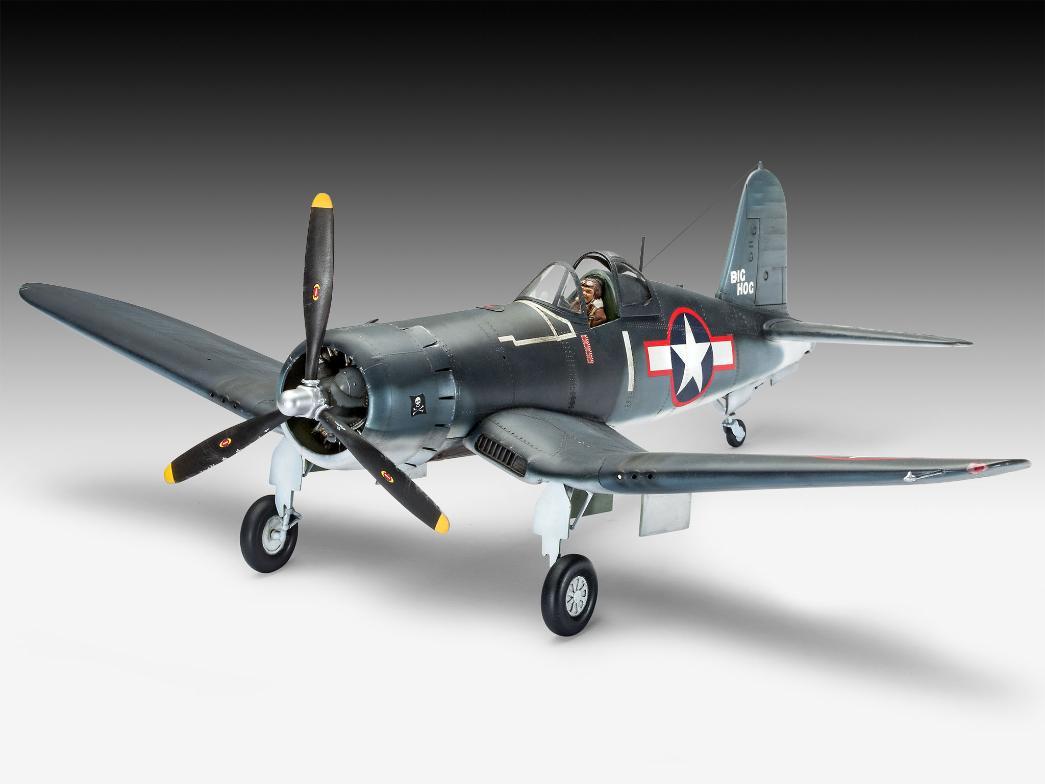Revell 04781 Vought F4U-1D Corsair Modellbausatz Flugzeug, Fahrzeug, Person, Kampfflugzeug