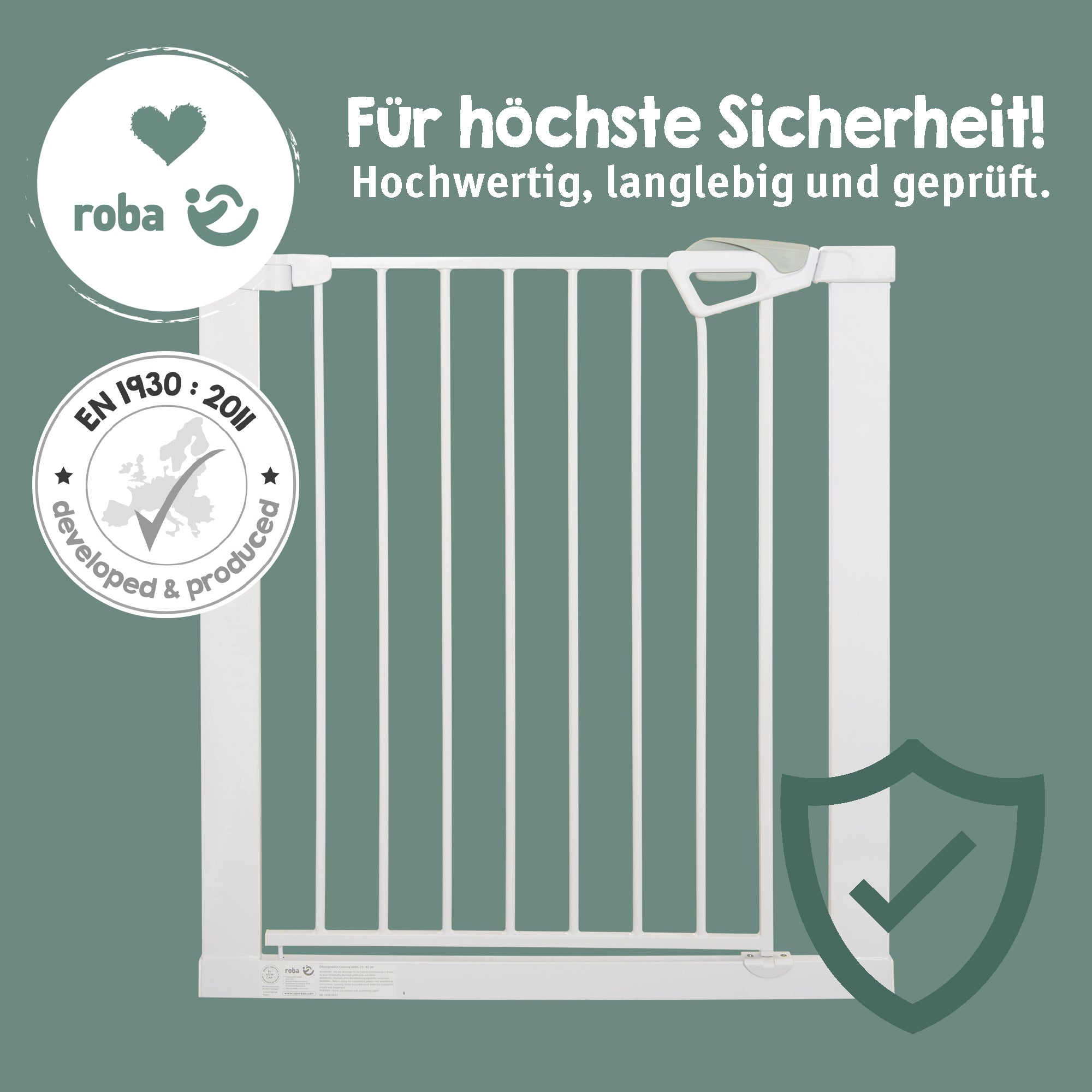 Roba 215047WE Türschutzgitter Metall weiß - Produktbild 8