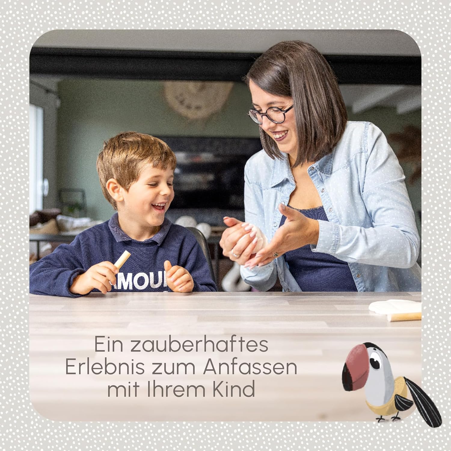 Tiny Love Double Frame White - Baby Hand- und Fußabdruck-Set im weißen Holzrahmen - Andenken für Neugeborene Leute, Person, Erwachsener, Weiblich, Frau