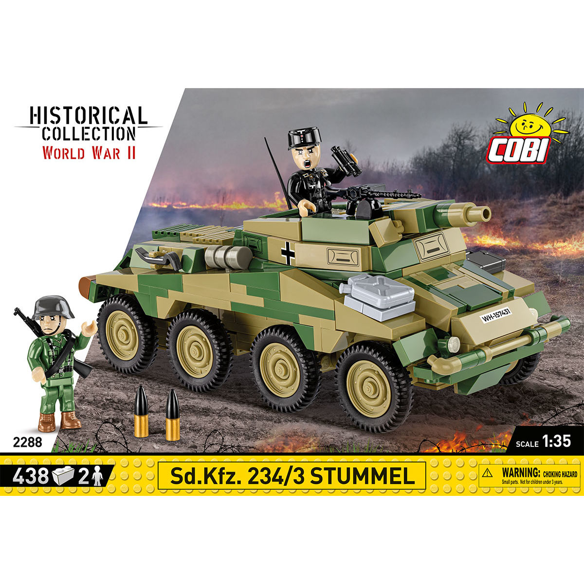 COBI 2288 - SDKFZ 234/3 Stummel SCALE 1:35 - Bild 3