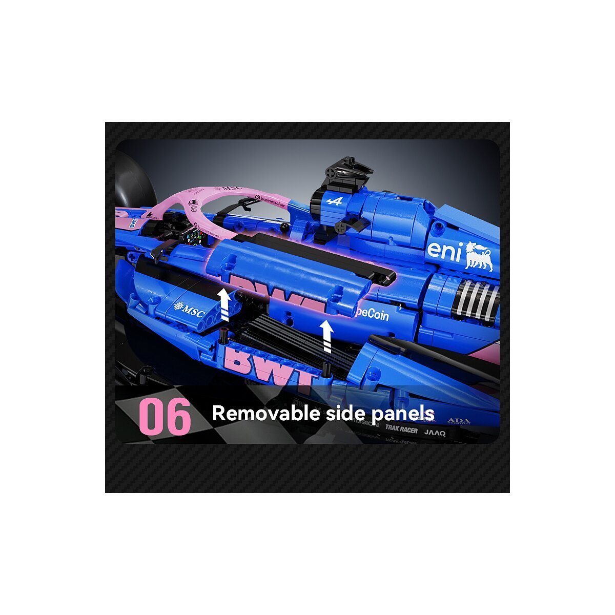 JAMARA CaDA BWT Alpine Formula One™ Team A525 1:8 blau Bricks ab 14 Jahren JAMARA CaDA BWT Alpine Formula One™ Team A525 1:8 blau Bricks ab 14 Jahren