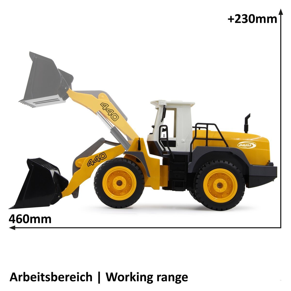 JAMARA Radlader 440 1:20 2,4GHz ab 6 Jahren JAMARA Radlader 440 1:20 2,4GHz ab 6 Jahren