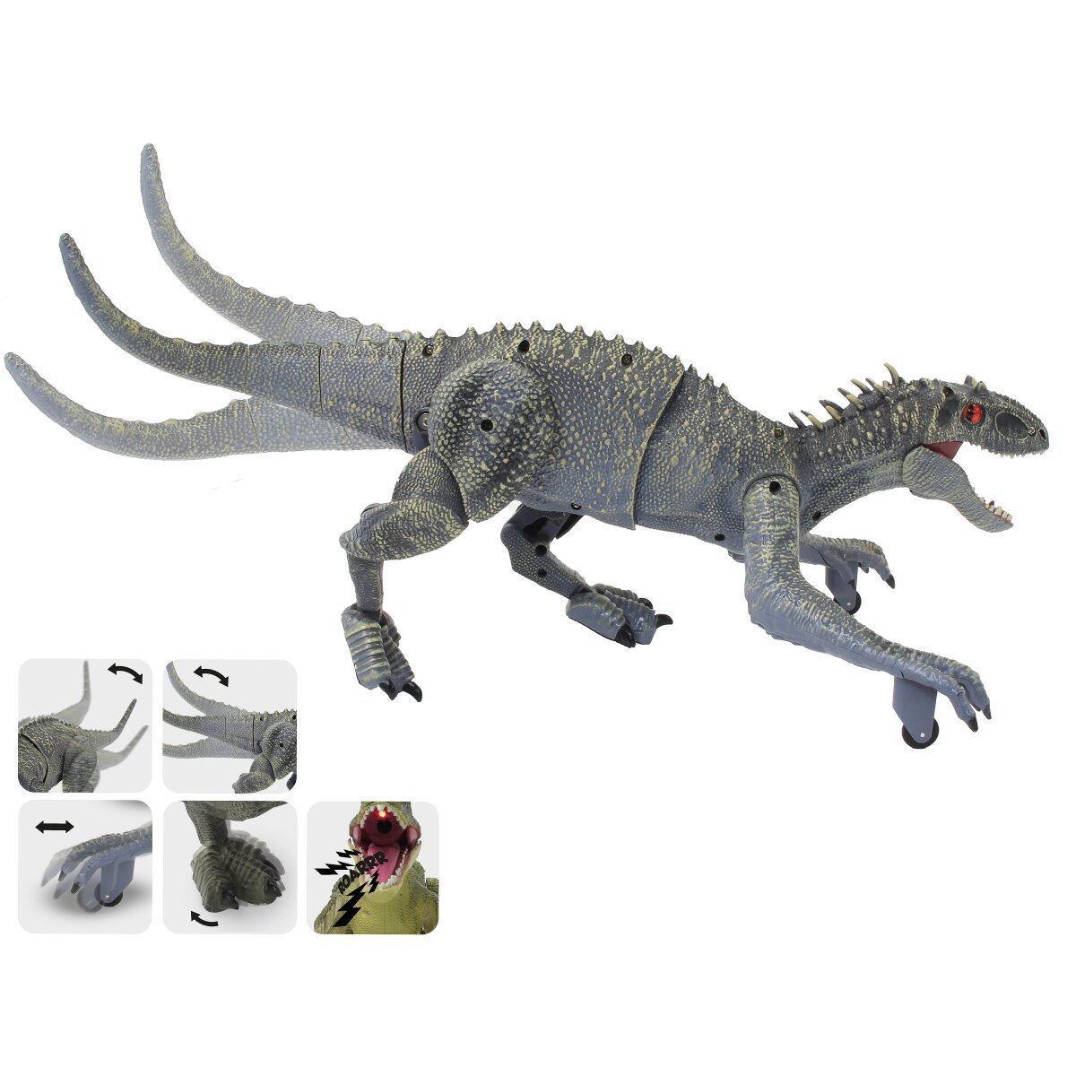 JAMARA Dinosaurier Exoraptor Li-Ion 3,7V 2,4GHz grau ab 6 Jahren