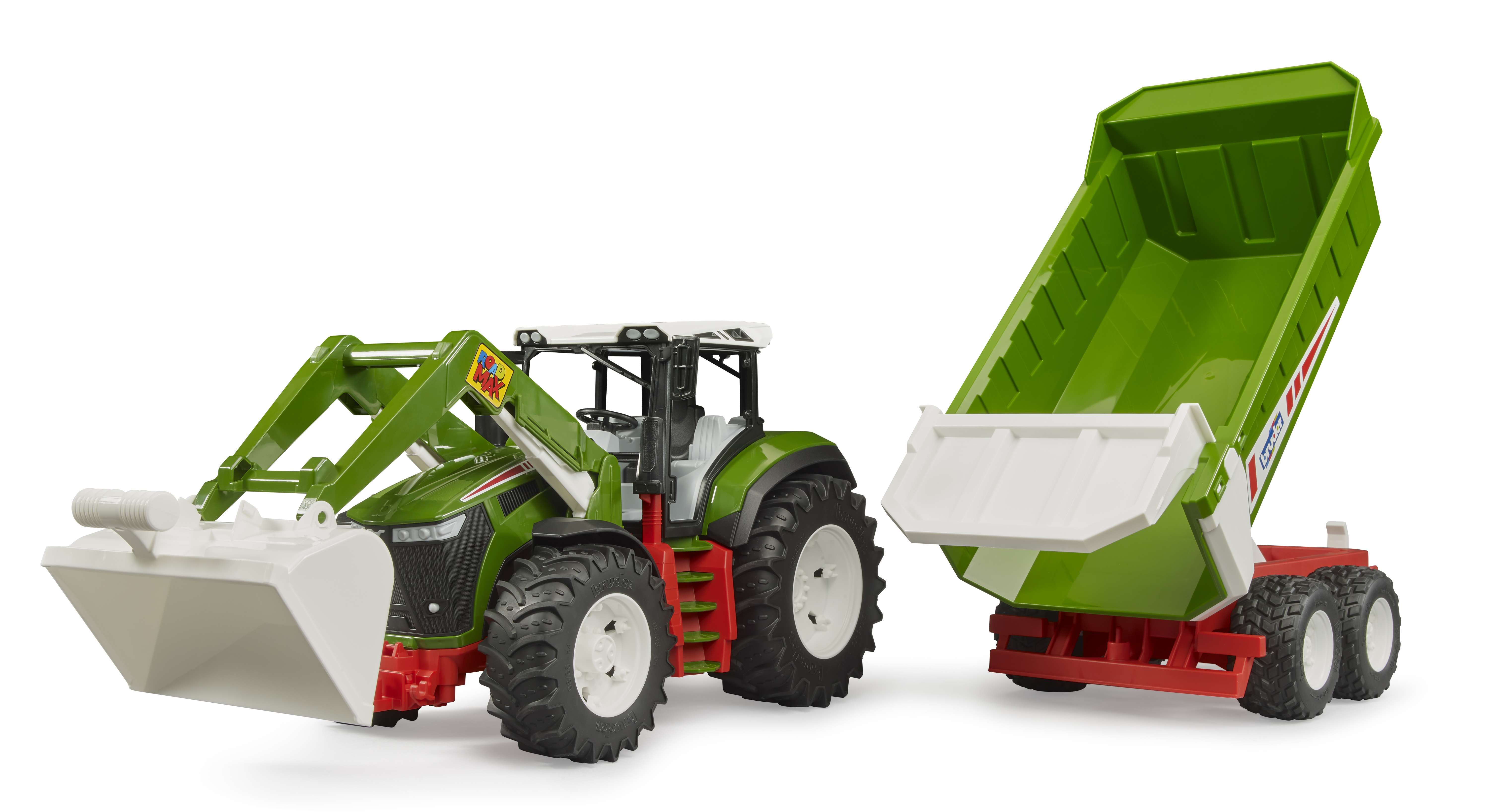 BRUDER 03452 - Roadmax Traktor mit Frontlader und Kippanhänger - Bild 6 BRUDER 03452 - Roadmax Traktor mit Frontlader und Kippanhänger - Bild 6