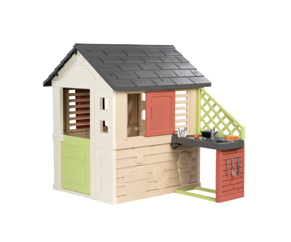 Smoby Smoby Life Spielhaus Natur mit Küche Smoby Smoby Life Spielhaus Natur mit Küche