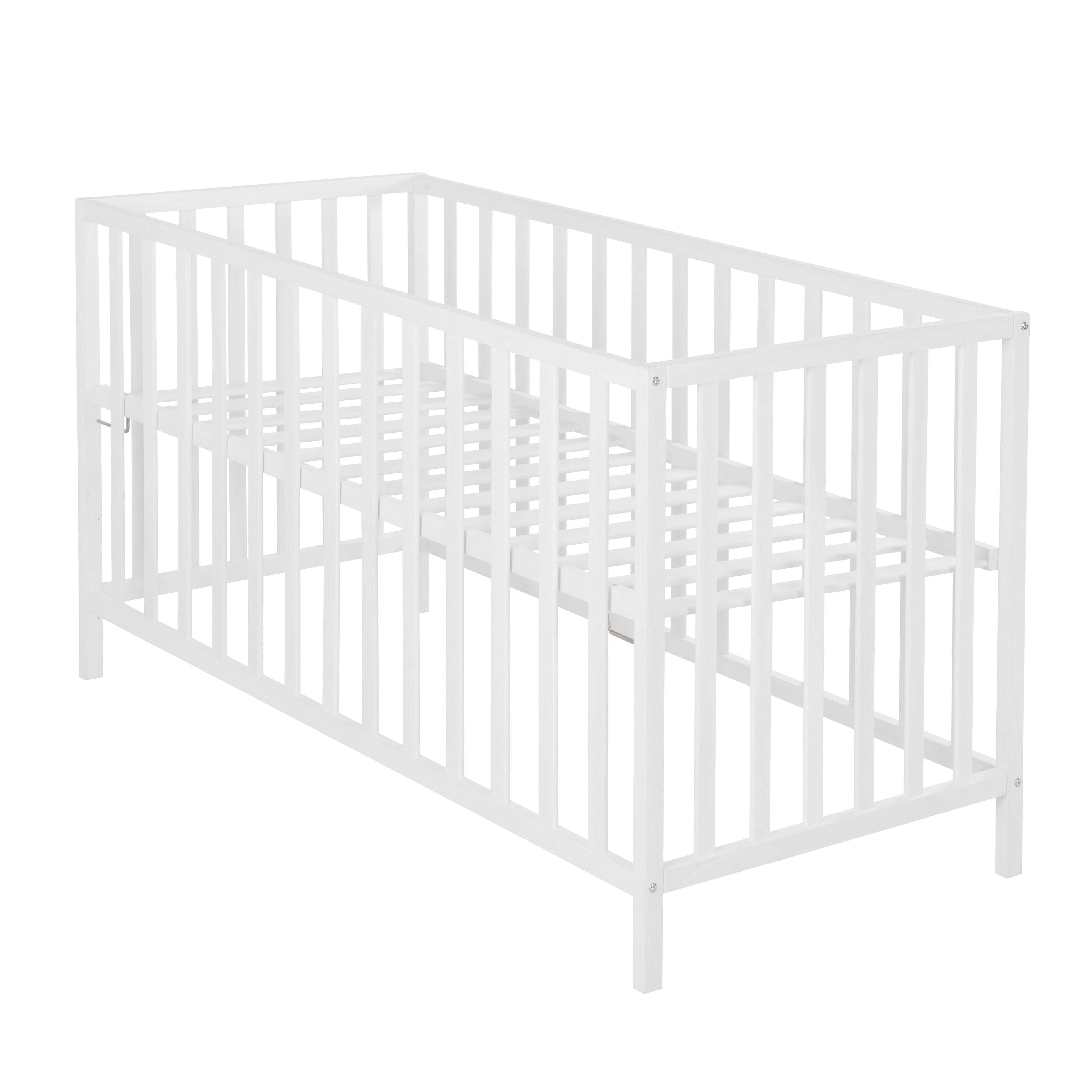 Roba 203100WE Kinderbett 60x120 cm weiß – Komplettbettsets & Einzelbetten - Bild 1 Roba 203100WE Kinderbett 60x120 cm weiß – Komplettbettsets & Einzelbetten - weiß - Komplettbettsets & Einzelbetten - Produktbild 1