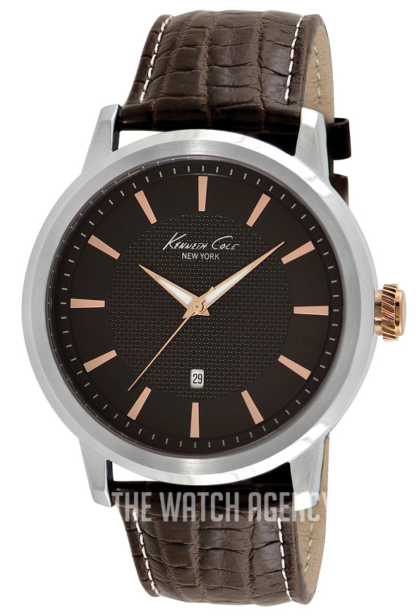 Kenneth Cole Classic Herrenuhr Silber Braun Kenneth Cole Classic Herrenuhr Silber Braun