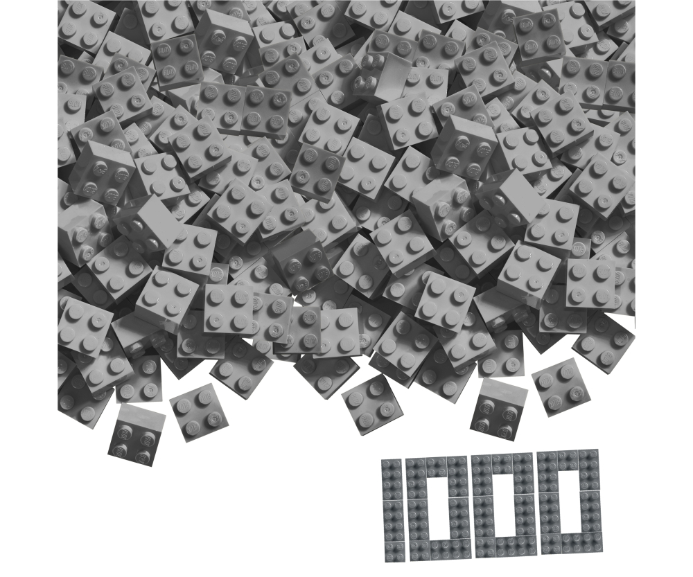 Androni Blox 1000 graue 4er Steine lose